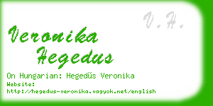 veronika hegedus business card